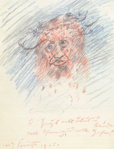 Self-Portrait as Man of Sorrows by Lovis Corinth